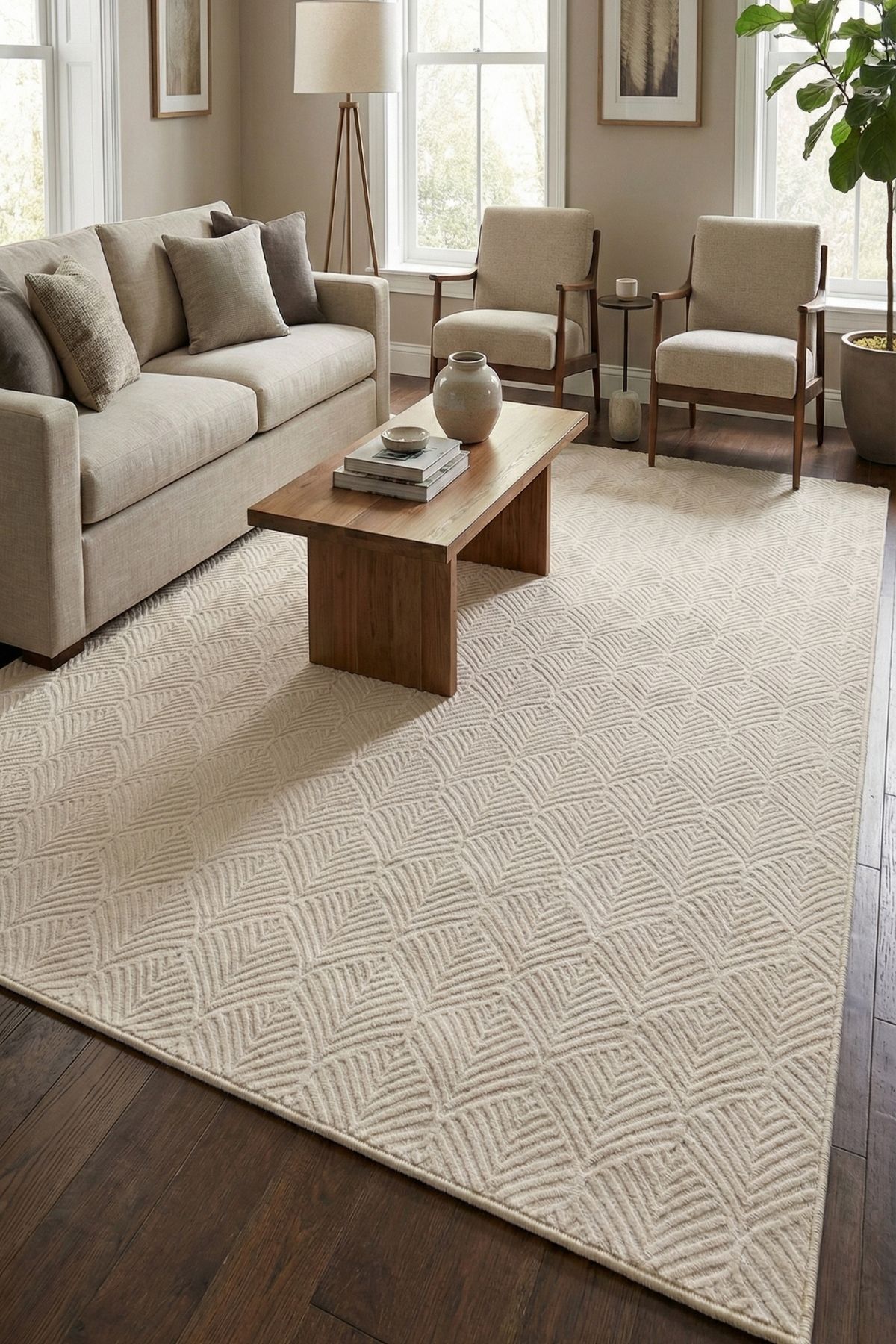 Lexus Pearl Premium Carpet & Runner | Custom Anti-Slip Base • Washable • Dustproof • Modern
