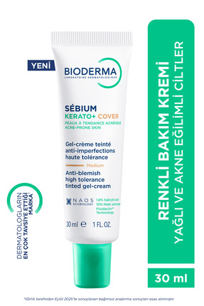 Bioderma Sebium Kerato+ Cover Sivilce Akne Lekesi Karşıtı, AHA, Salisilik Asi...