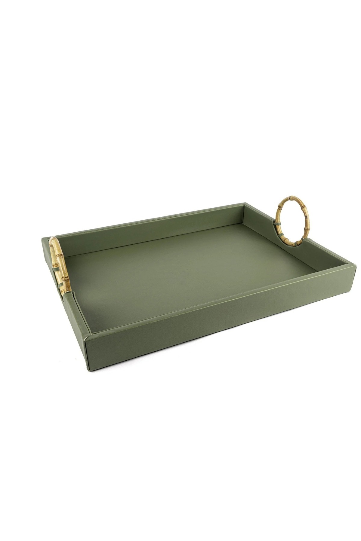Mikasa Moor Green Bamboo Tray with Handle 45X20X10Cm