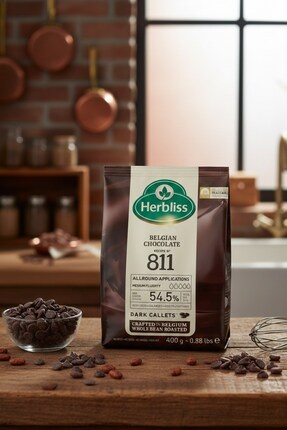 Herbliss Bitter Küvertür Drop Çikolata Damla Çikolata 811 400 Gr