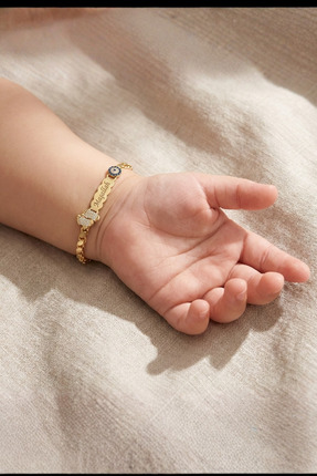 Parmas Design Bebek Künyesi Maşallah Yazılı 925 Ayar Gümüş Nazar Beyaz Taşlı ...