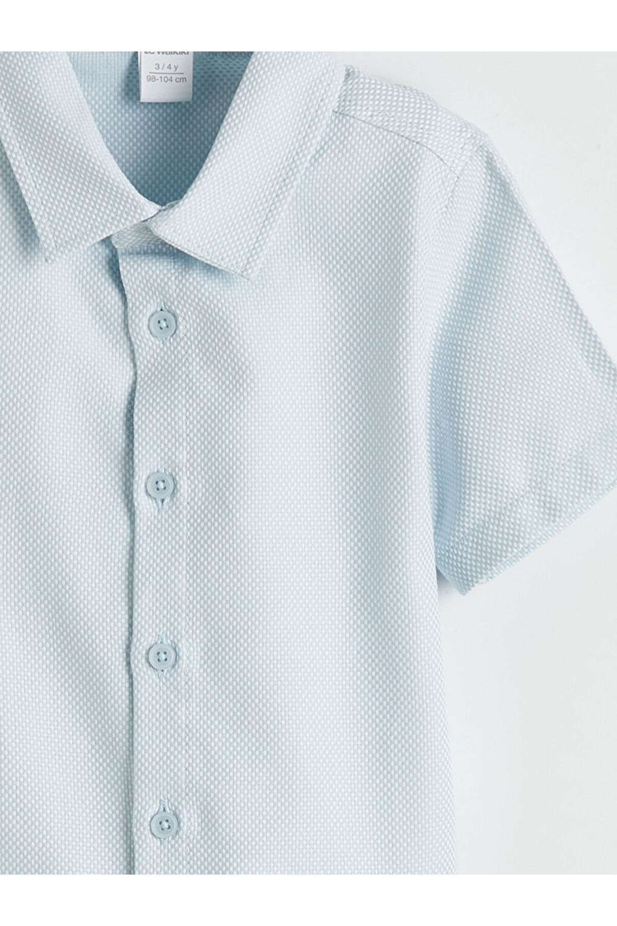 LC Waikiki Mavi Dokulu Erkek Çocuk Gömlek fotoğrafı 3 (önizleme)