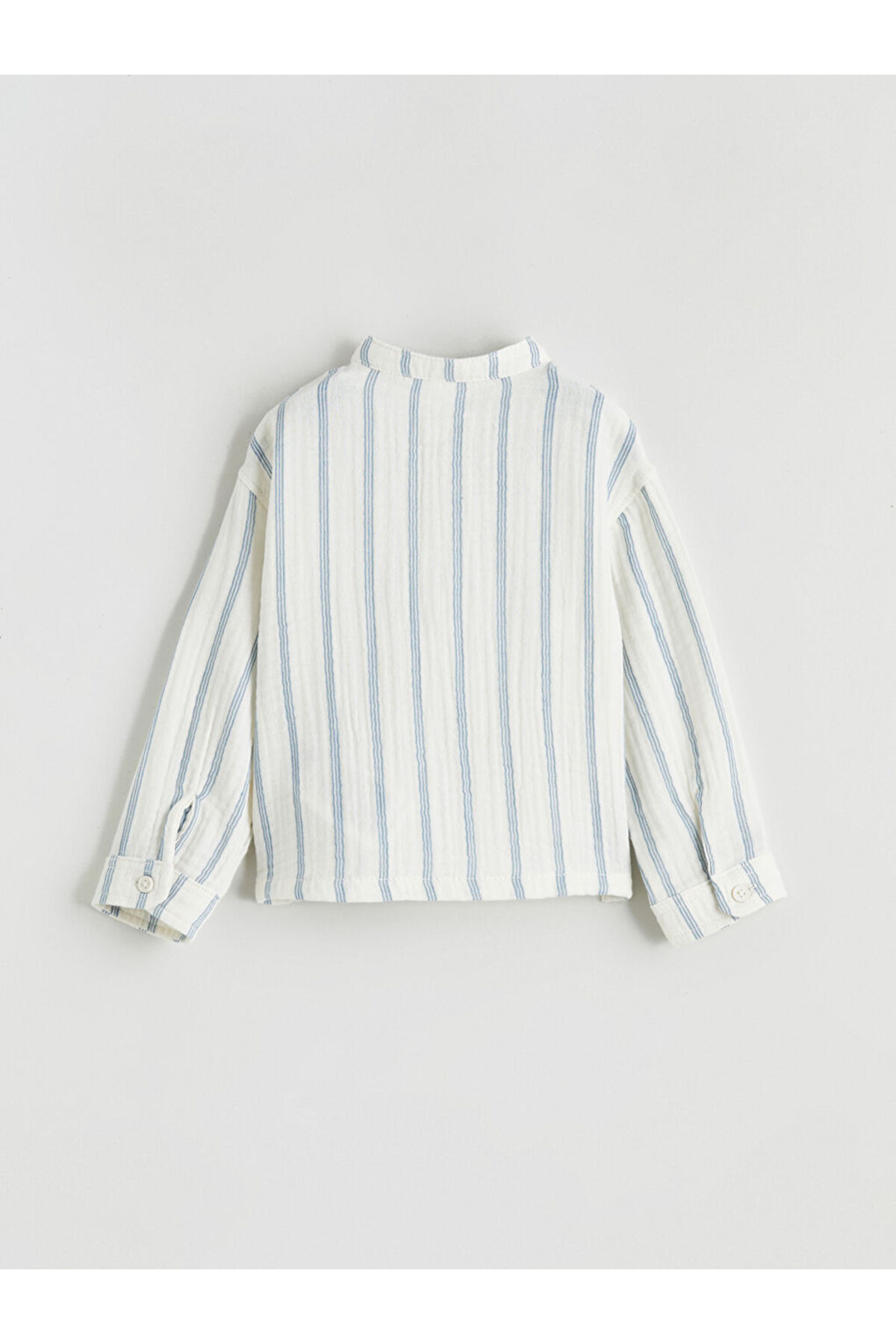 LC Waikiki GÜLİS STORE'DEN Ekru Hakim Yaka Çizgili Erkek Bebek Gömlek fotoğrafı 2 (önizleme)