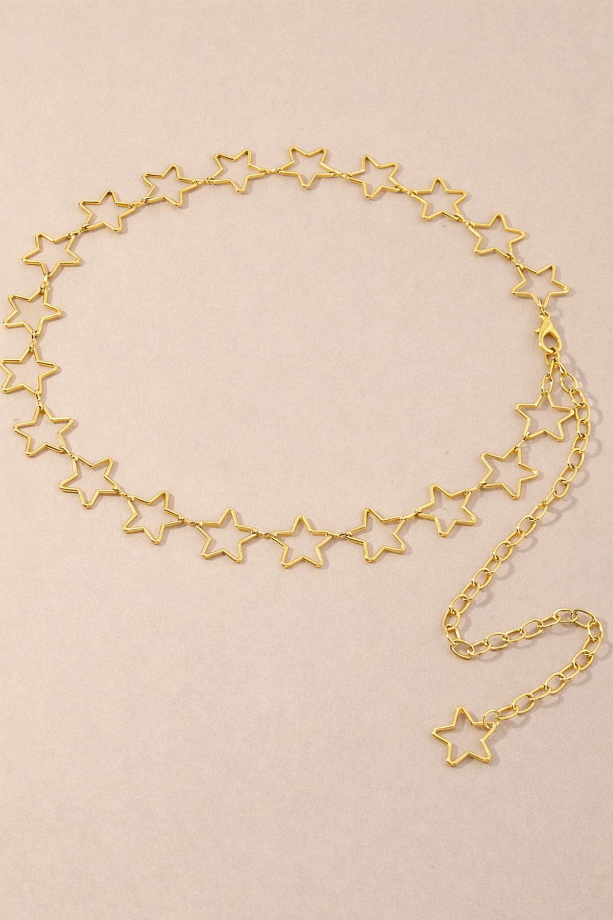 CSR AKSESUAR  Yıldız Detaylı Vücut & Bel & Elbise & Pantolon & Etek Zincir Kemeri - Görsel 4