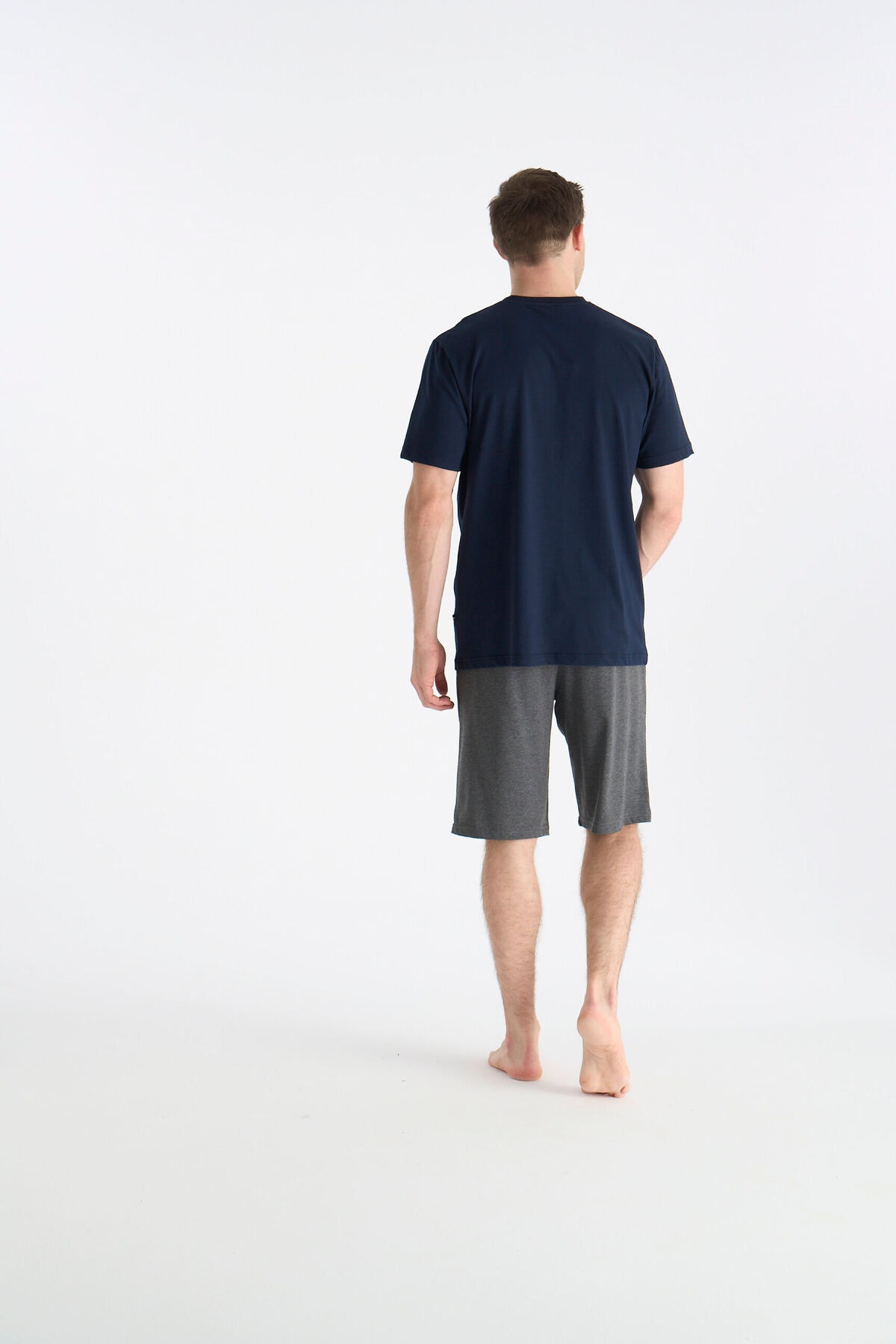 ست پیژامه و لباس خواب مردانه یقه پلو | یو اس پولو U.S. Polo Assn. 19006 TR - تصویر 3