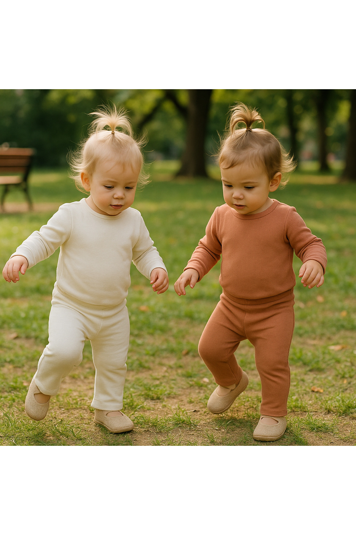 Nimini Kids %100 Pamuklu Düğme Detaylı Fitilli Bebek Tayt fotoğrafı 3 (önizleme)