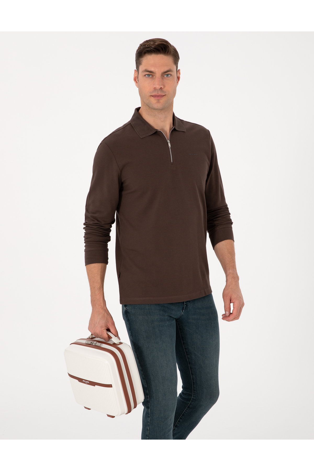 کیف آرایش بژ، چمدان دستی، 50312935-VR011 پیر کاردین چمدان Pierre Cardin