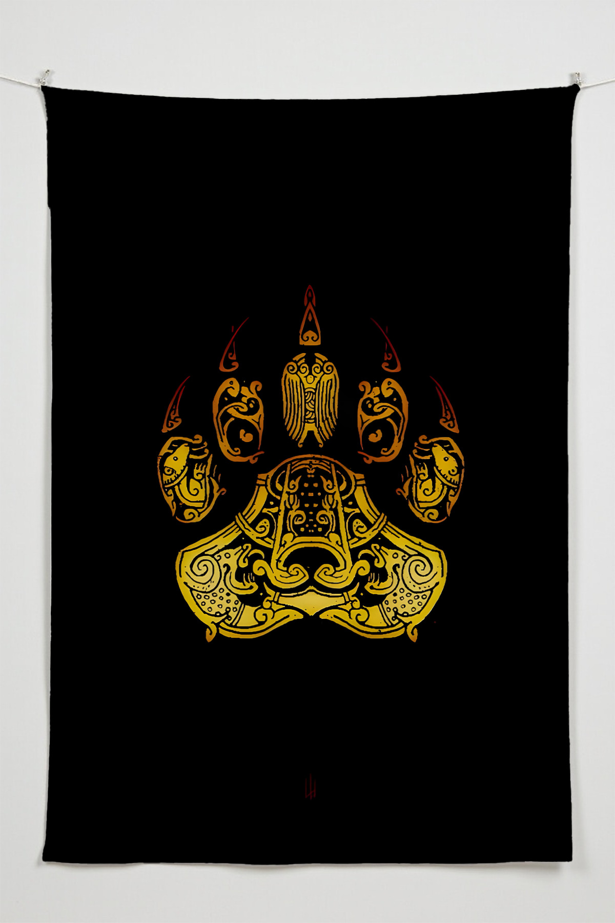 Tora-zu Tiger Claw - Anime Movie CharacterThemed Quality Fabric, Room Decor Tapestry Tapestry Tapestry Tapestry Tapestry