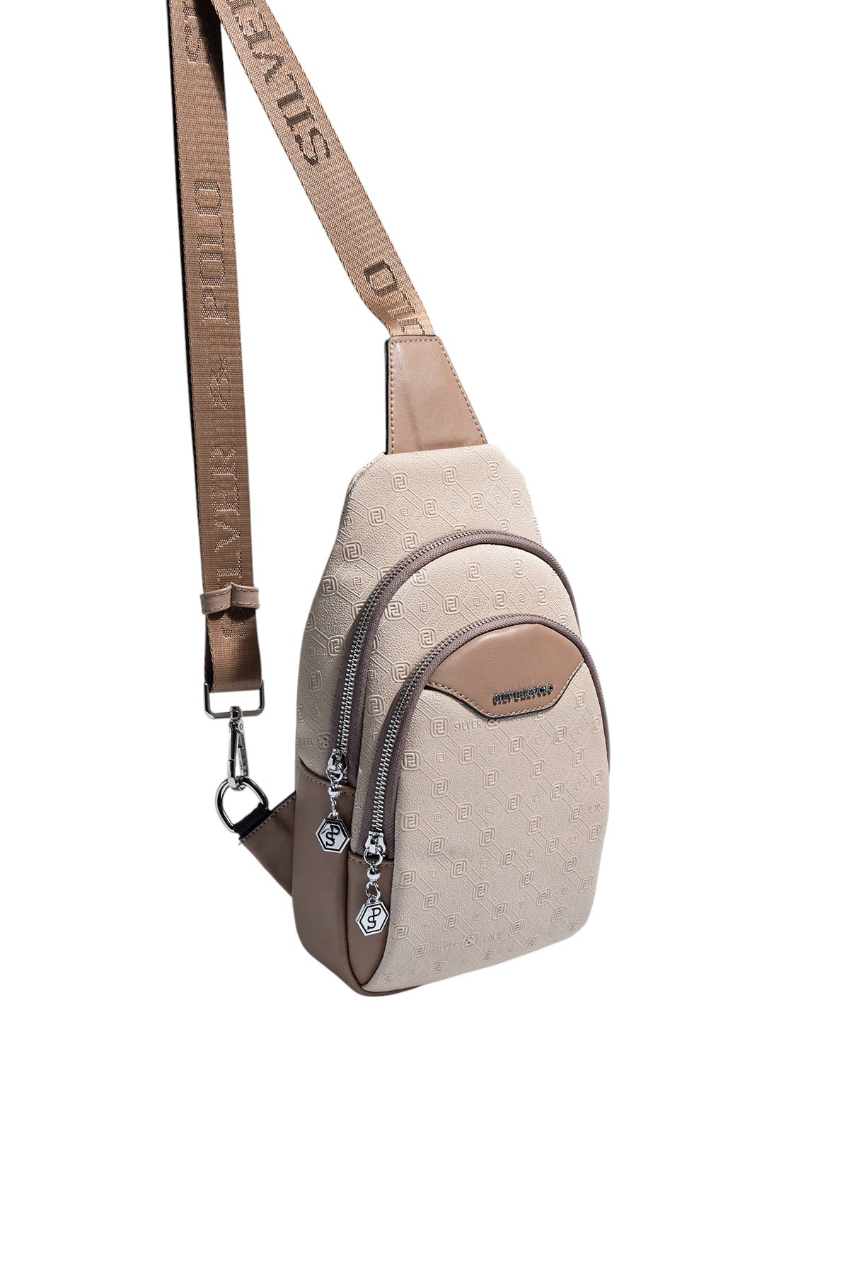 Silver Polo Bej - Latte Fashion Kadın Vücut Çantası SP959 görsel 2