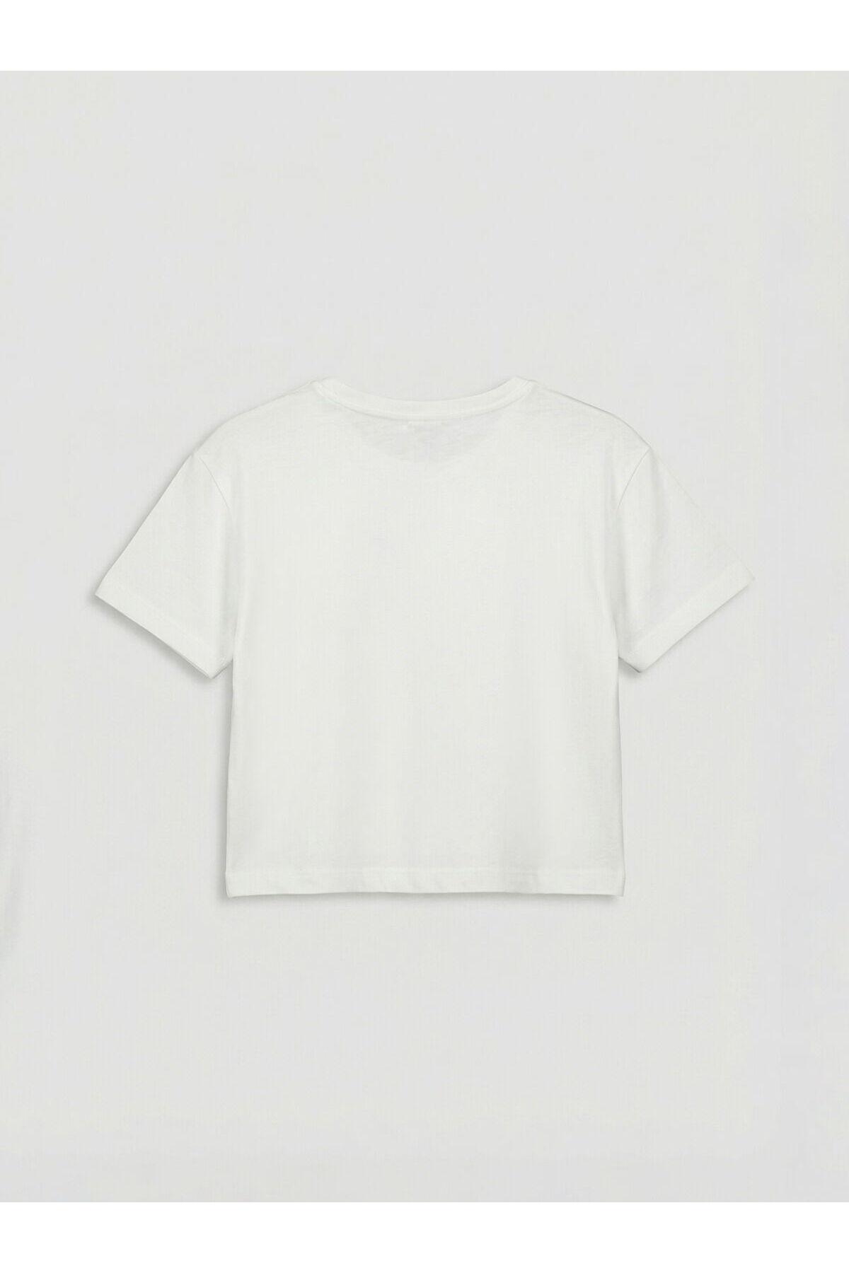 LC Waikiki Nevaa Collection Mavi Fiyonk Baskılı Kız Çocuk Tişört ve Şort fotoğrafı 3 (önizleme)