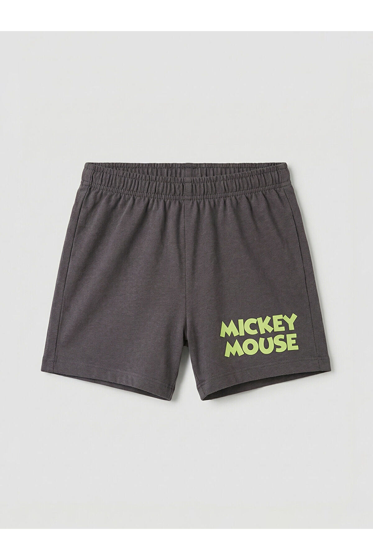 LC Waikiki Elsiva Collection Ekru Mickey Mouse Baskılı Erkek Bebek Tişört ve Şort fotoğrafı 4 (önizleme)
