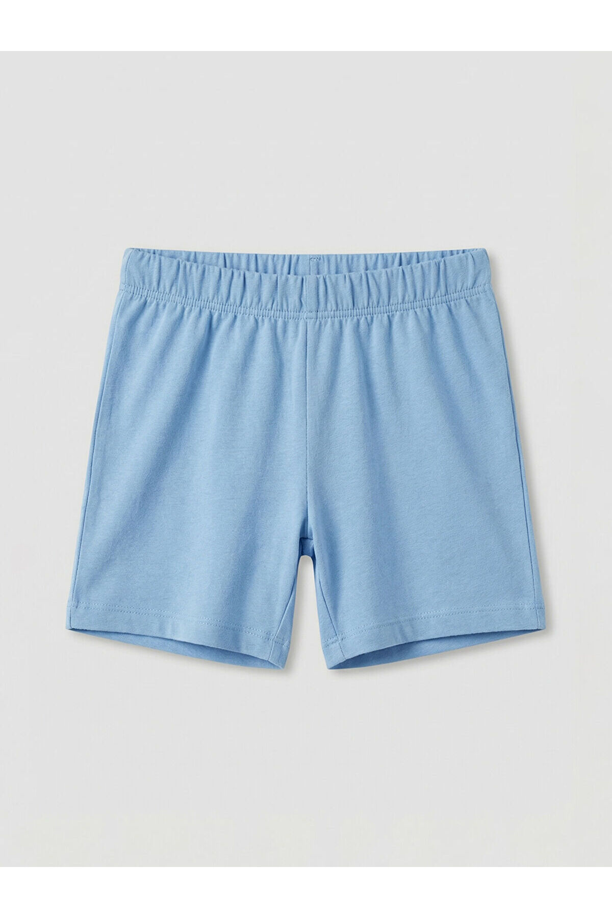 LC Waikiki Nevaa Collection Mavi Fiyonk Baskılı Kız Çocuk Tişört ve Şort fotoğrafı 4 (önizleme)