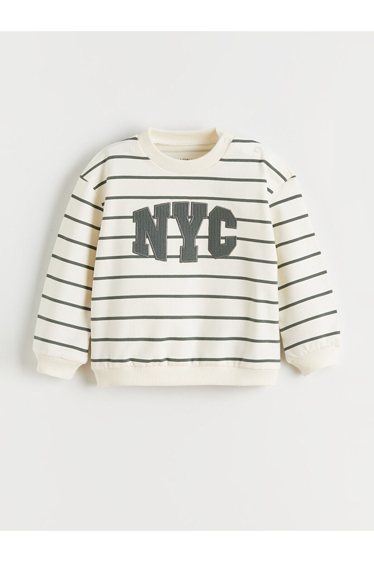LC Waikiki Meral Collection Ekru Nakışlı Erkek Bebek Sweatshirt ve Pantolon 2'li fotoğrafı 2 (önizleme)