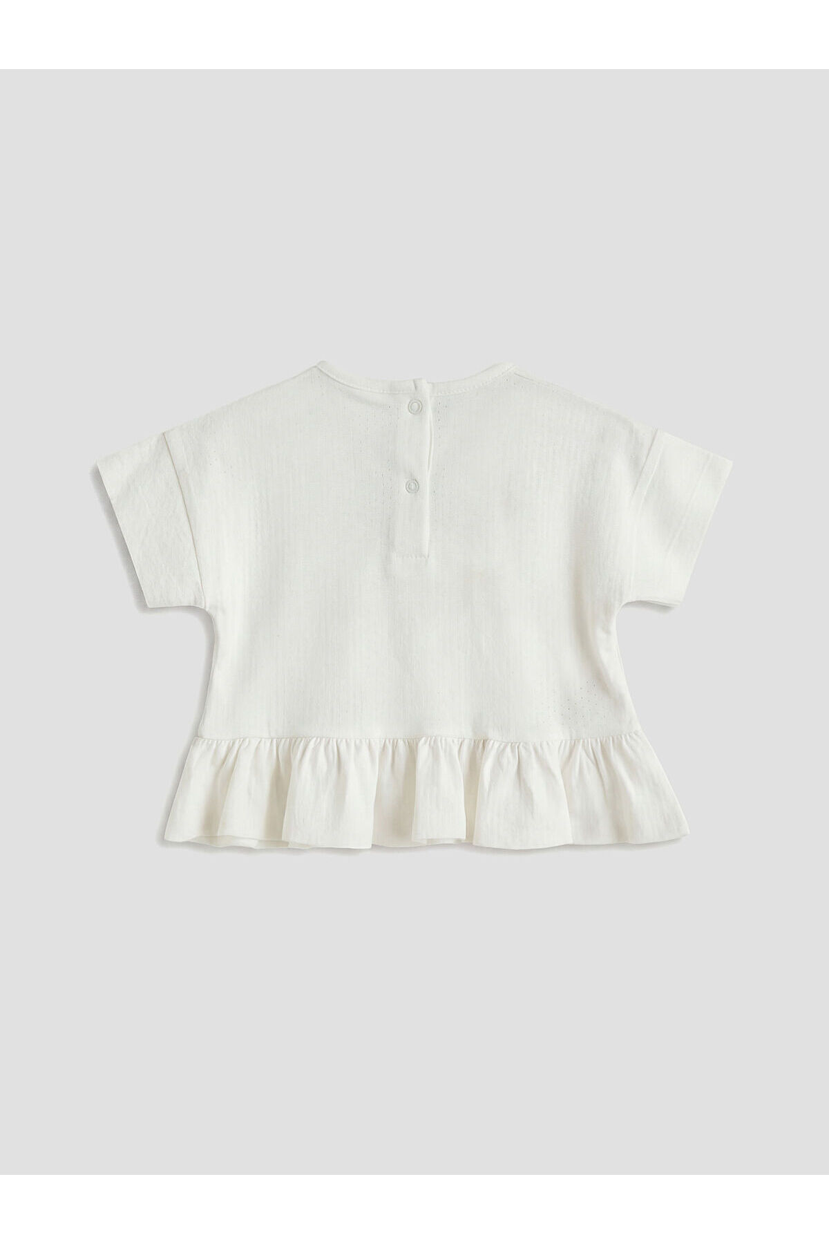 LC Waikiki Nevaa Collection Ekru Nakışlı Kız Bebek Tişört ve Tayt Takım fotoğrafı 3 (önizleme)