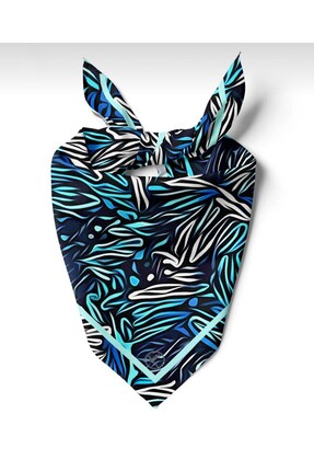 618 CONCEPT 55x55 MAVİ HİKAYE BANDANA/FULAR