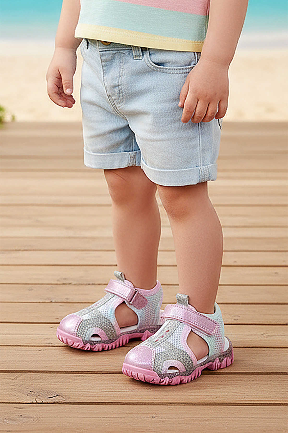 Kiko Kids Marsa Cırtlı Kız Bebek Sandalet fotoğrafı 3 (önizleme)