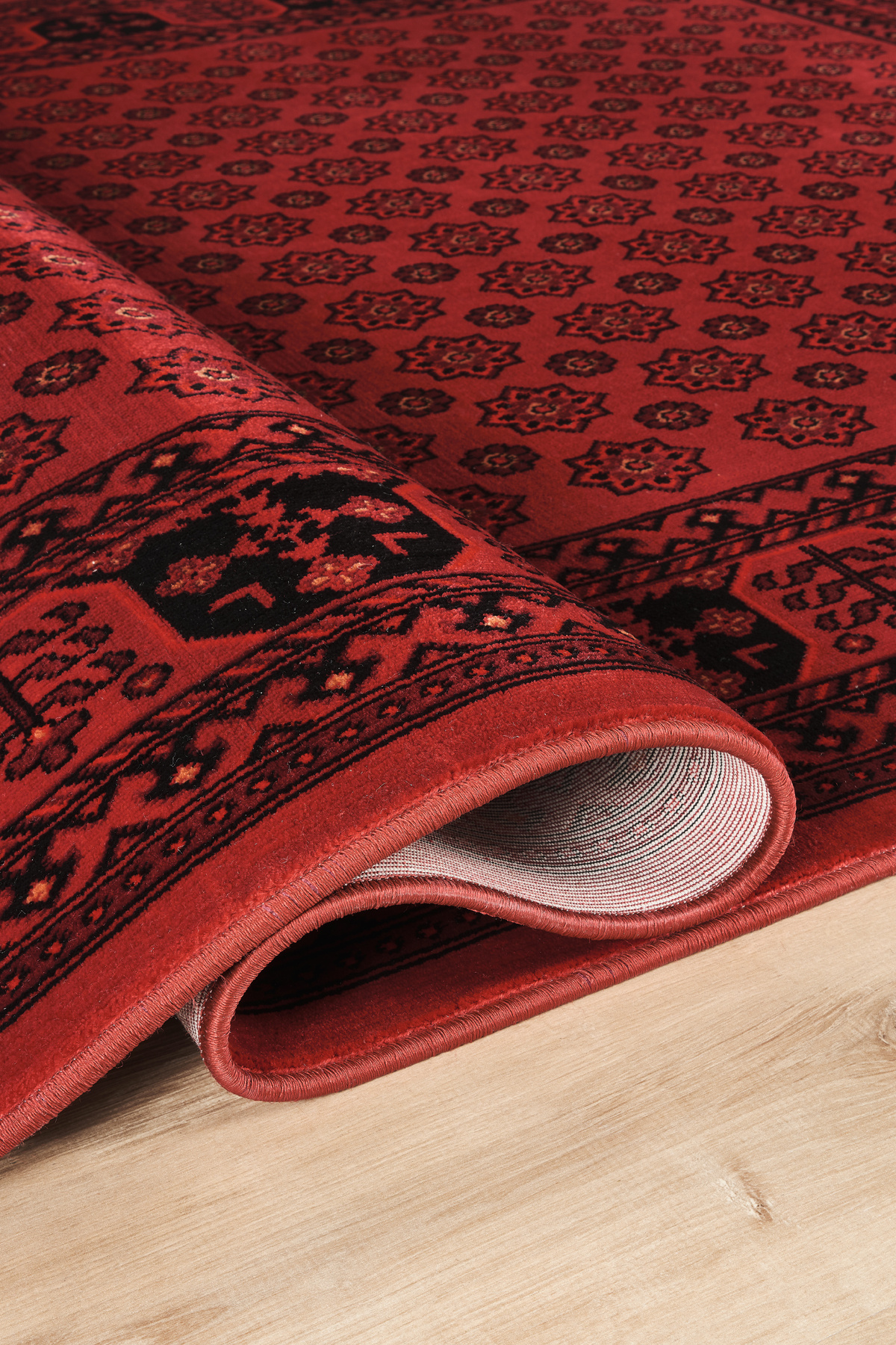 Antimo Modern Red Carpet Soft Easy to Clean Woven Carpet Living Room Kitchen Entry Bedroom Carpet Runner