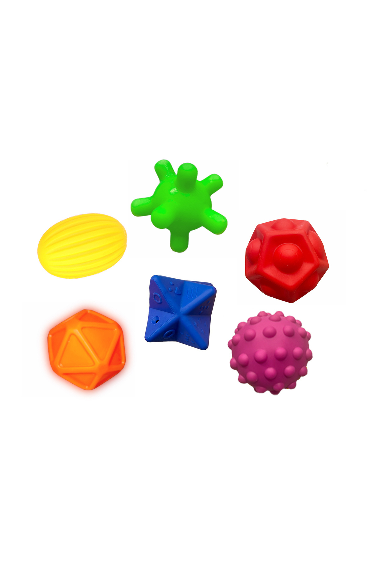 Empressco Sensory Duyusal Bebek Topları: 6'lı set her topta farklı doku ve renkler Duyusal ve zihinsel ge... fotoğrafı 2 (önizleme)