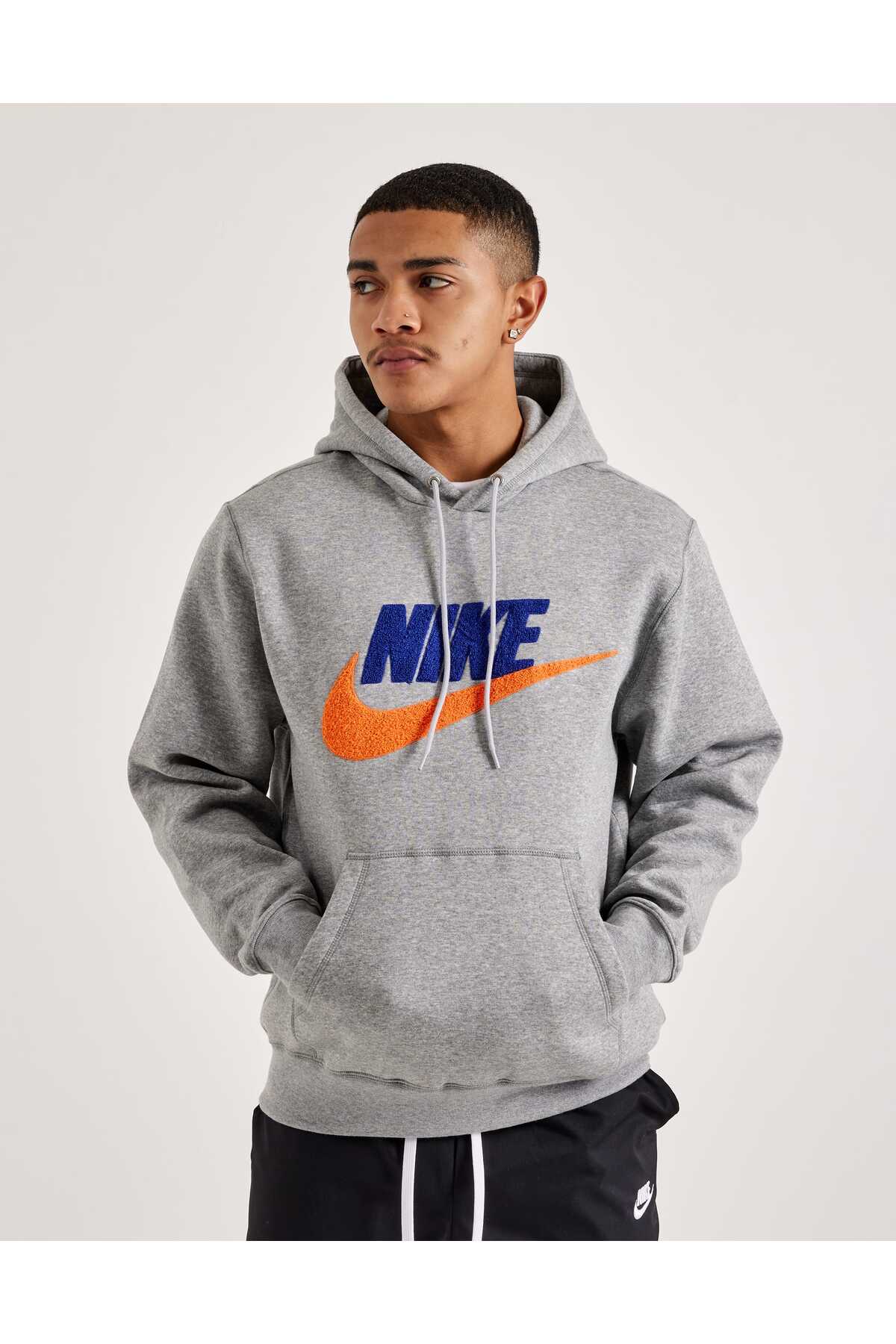 هودی مردانه خاکستری کلاب فلیس نایکی سویشرت Nike