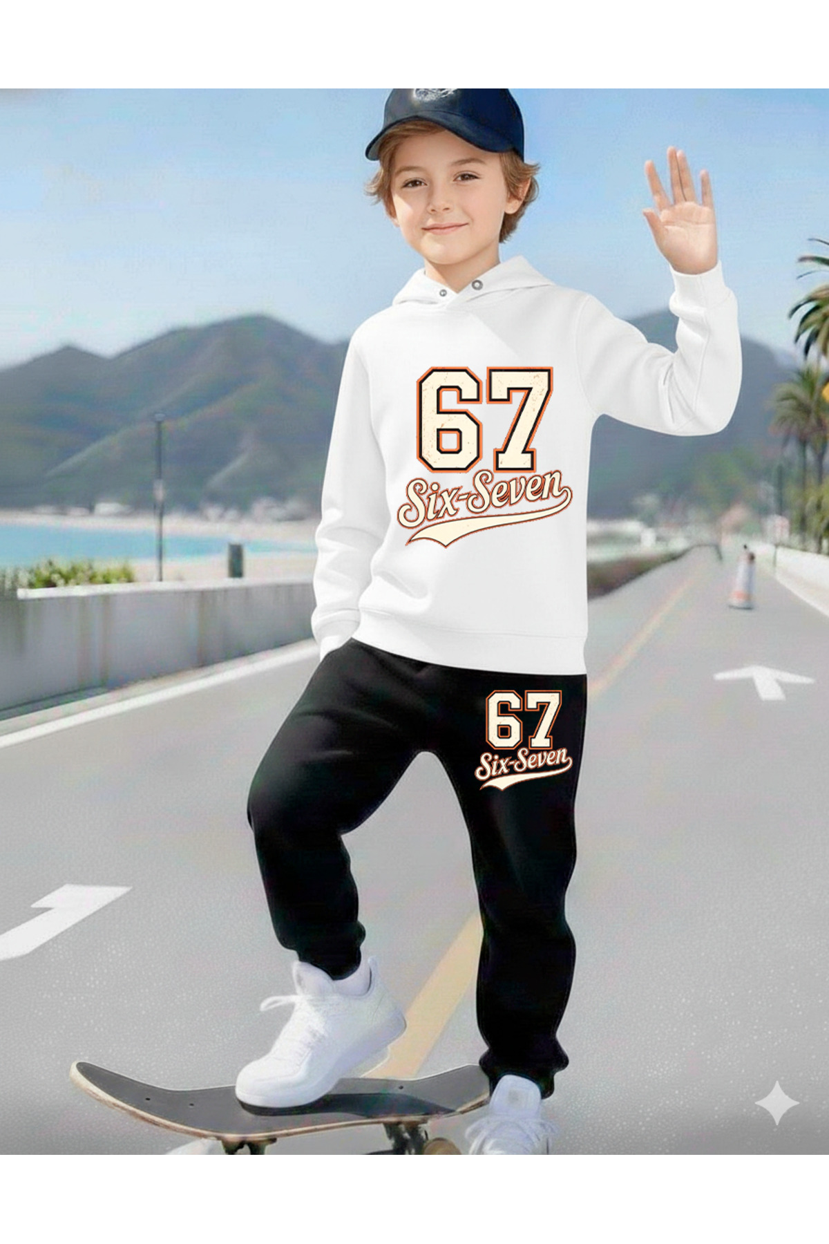 SIX LOVER BOYS' PRINTED TRACKSUIT SET, 67 DESIGNS