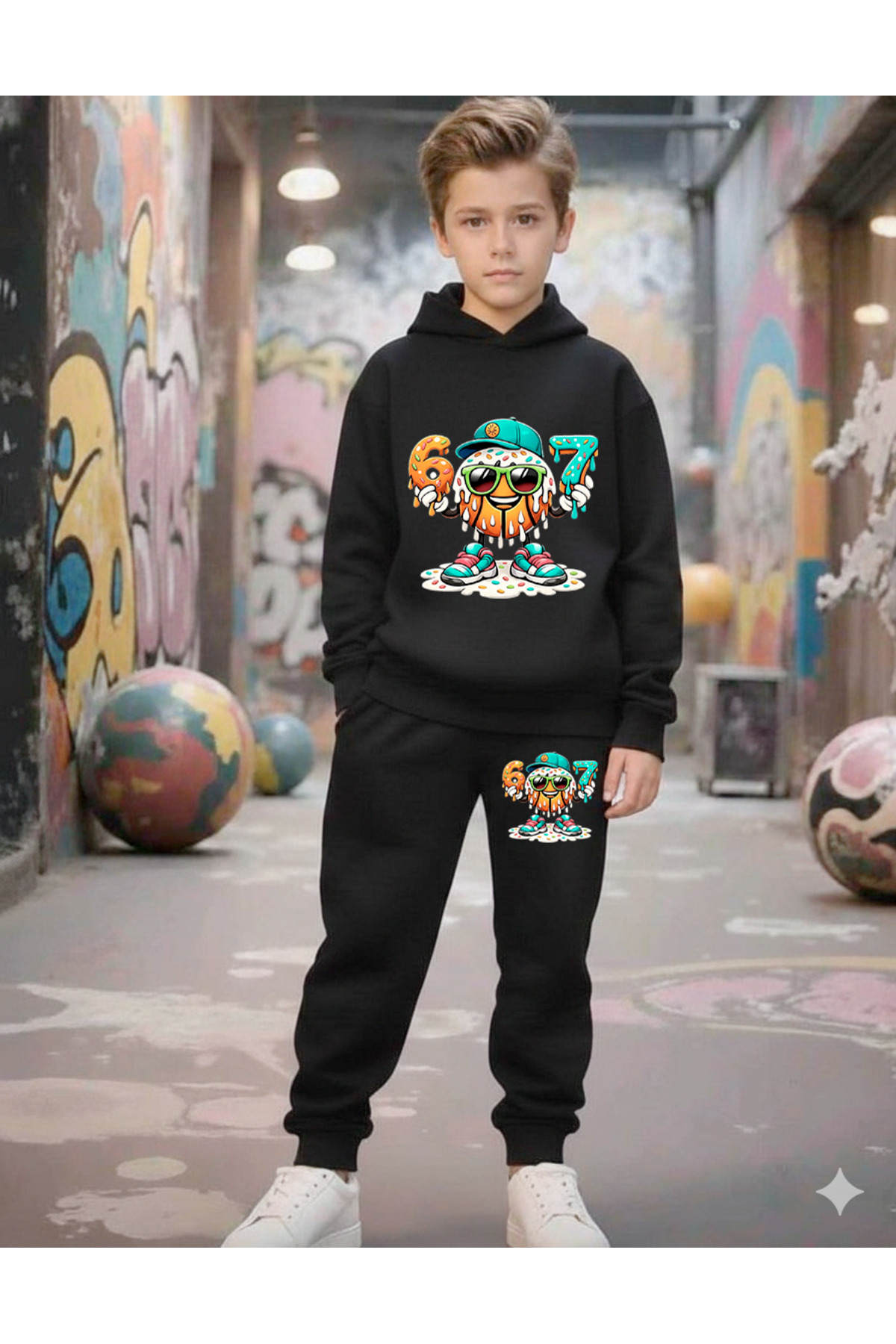SIX LOVER BOYS' PRINTED TRACKSUIT SET, 67 DESIGNS