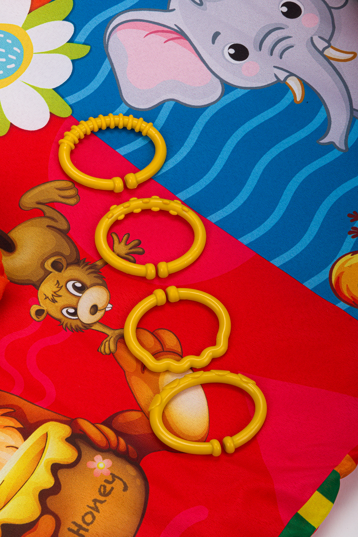 Lui Baby Bebek Neşeli Hayvanlar Oyuncaklı Oyun Halısı Minderi Hediyelik 75x75 Cm fotoğrafı 6 (önizleme)