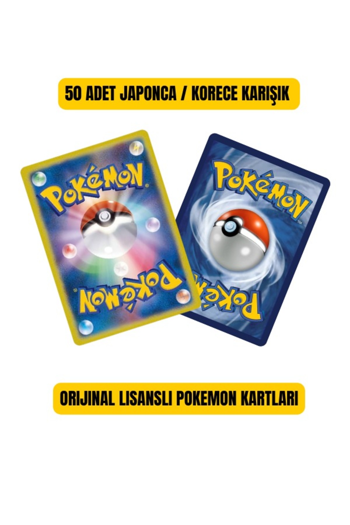 Pokemon TCG 50 adet Japonca Korece Karışık Non Holo Kart - Fiyatı