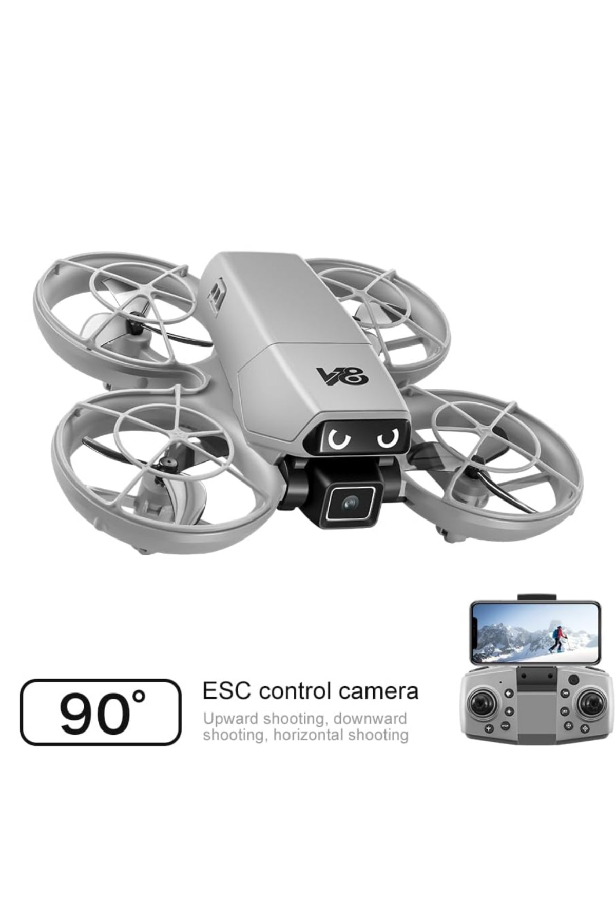 Lisinya APP Kontrollü Kameralı Mini Drone Headless Mod Özellikli - fotoğrafı 5 (önizleme)