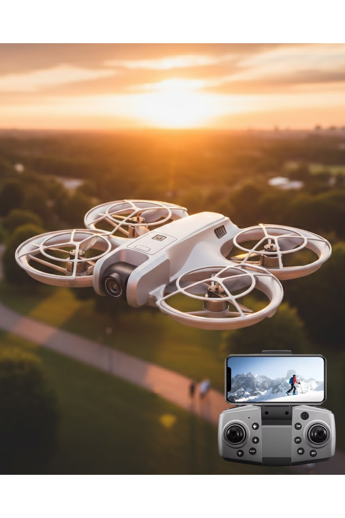 atastore2017 Mini Drone Kameralı Headless Mod LED Işıklı Akıllı Uçuş ...