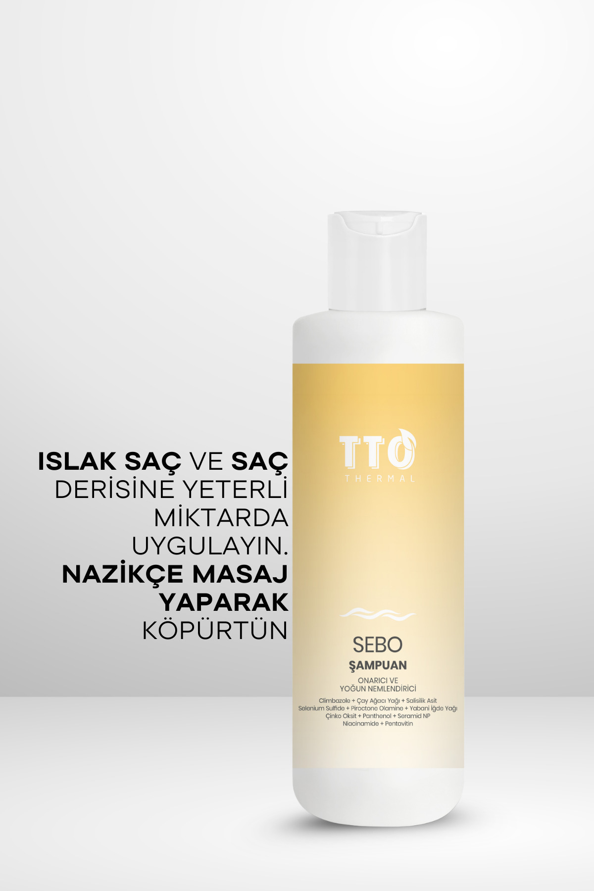 Şampuan Kepek Karşıtı Nemlendirici 250 ml Thermal Sebo Hassas Saç Derisi Bakımı — 8684576003355 — تصویر 5 از 6