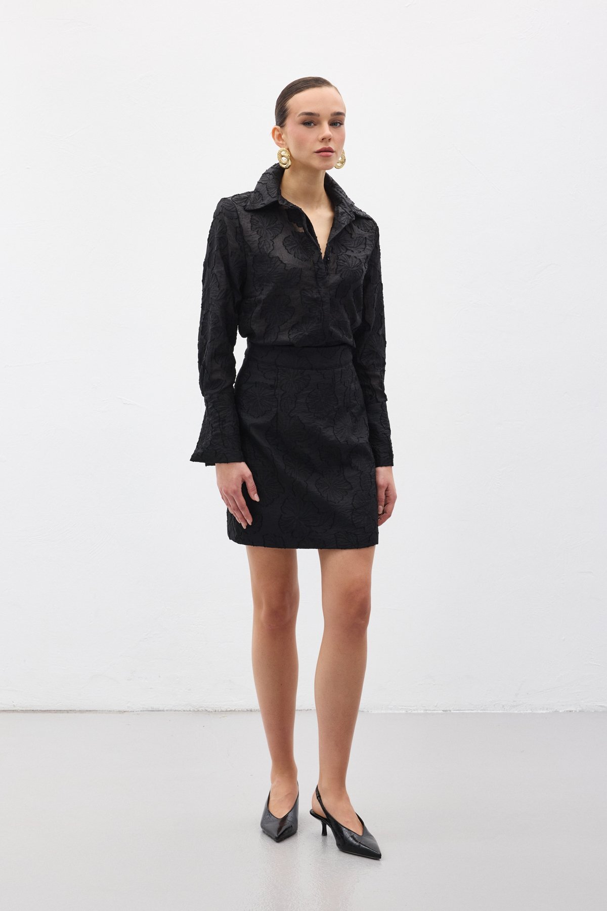 Sateen  Belica Etek - Siyah - Görsel 4