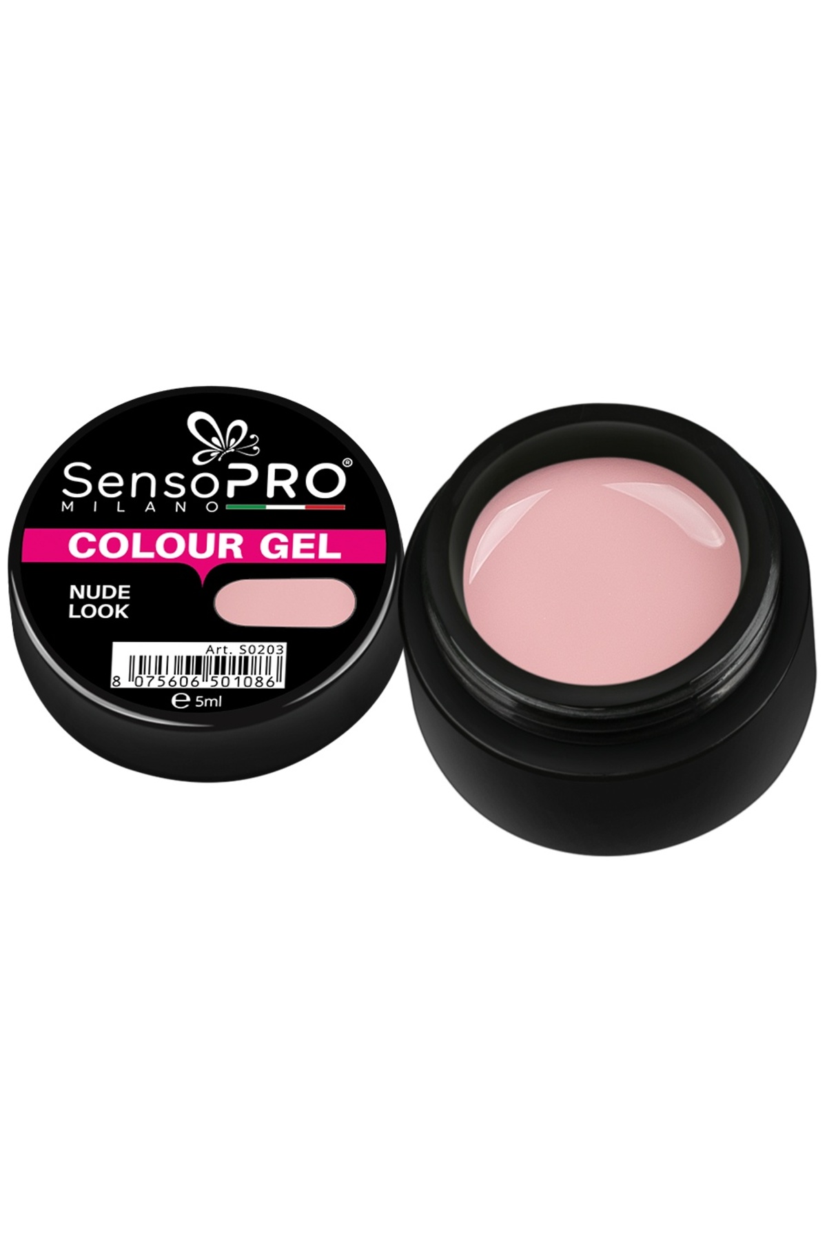 SensoPRO Milano Gel UV colorat cu aspect nud 5ml,