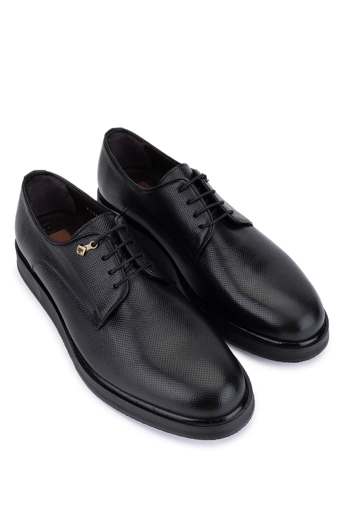 Tamer Tanca  Erkek Hakiki Deri Siyah Casual Ayakkabı - Görsel 2