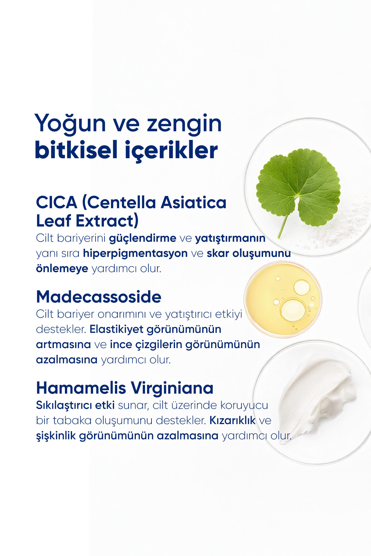Onarıcı Cilt Bakım Kremi Yoğun Nemlendirici Bariyer Güçlendirici Recovery Cica Cream 50 G — 8682644280622 — تصویر 3 از 11