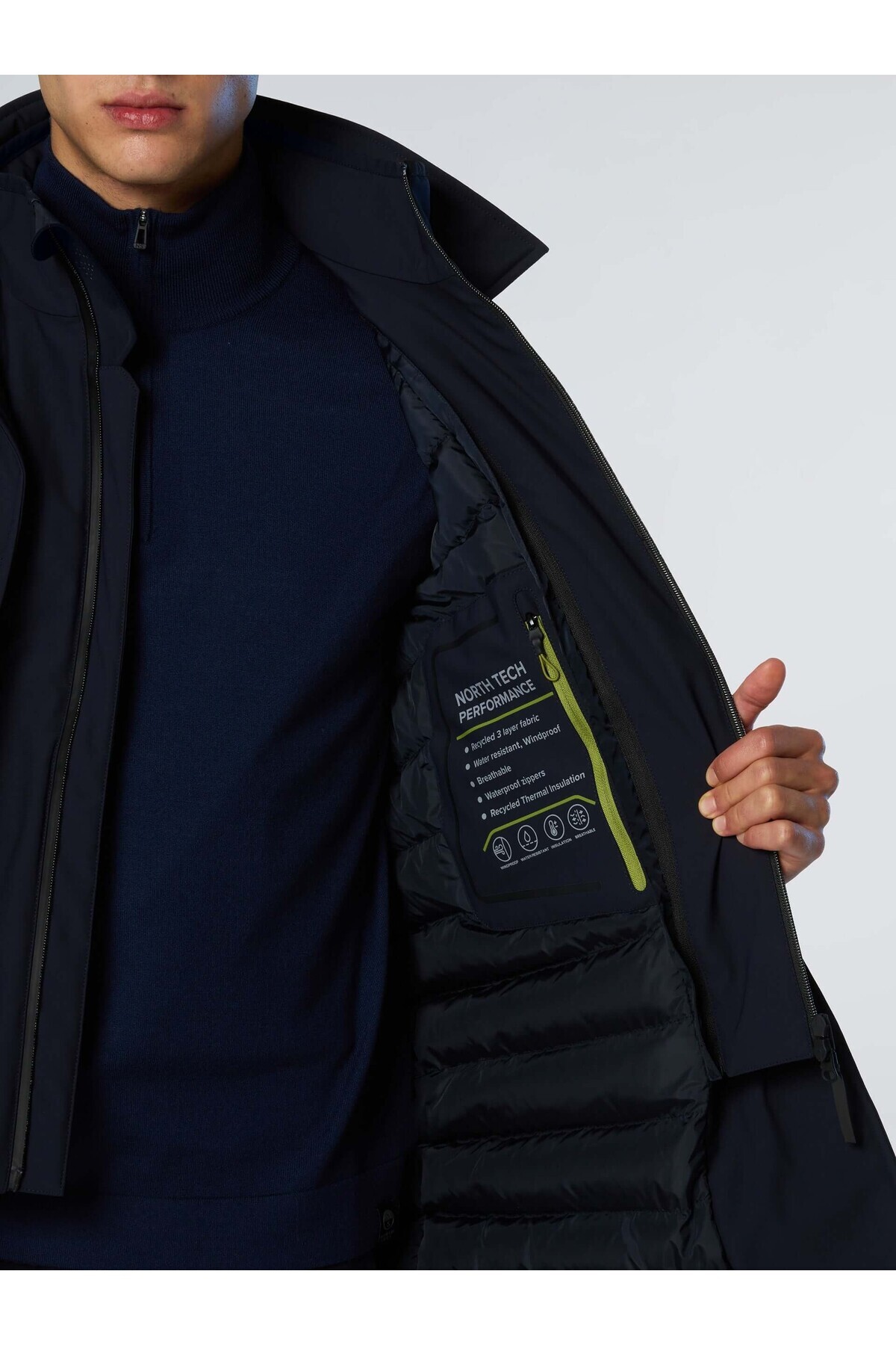 North Sails North Tech 2IN1 Erkek Trençkot görsel 6