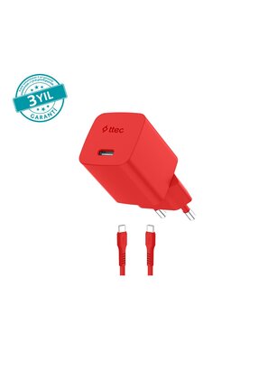Ttec SmartCharger GAN 45W AVS PD Seyahat Hızlı Şarj Aleti + USB-C - USB-C 3A ...