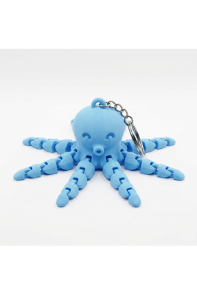 TK 3D Studio Hareketli Ahtapot Anahtarlık