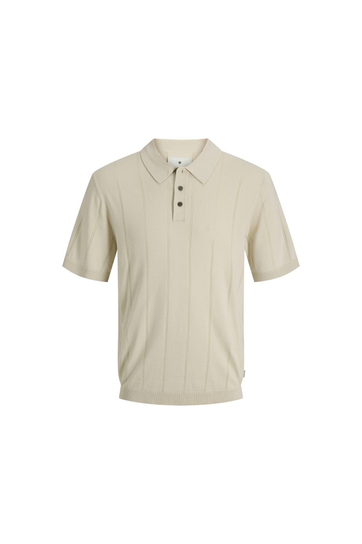 تی‌شرت مردانه جک جونز مدل Jprblawilliam Structure بژ 12291042-06 جک اند جونز پولوشرت Jack & Jones