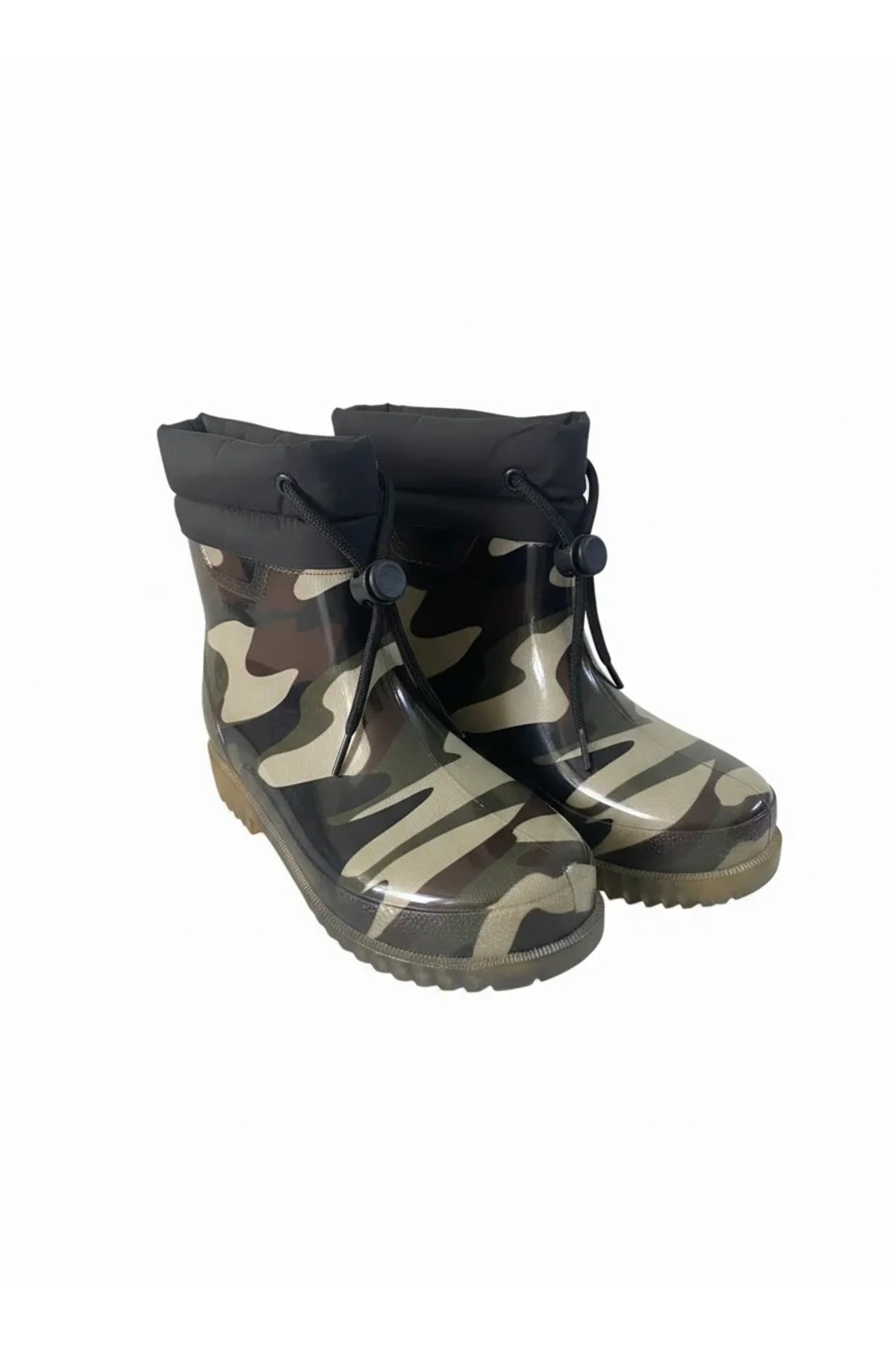 belixspor Konçlu Peluşlu Unisex Potin Yağmur Botu 36-40 Askeri Kamuflaj görsel 4
