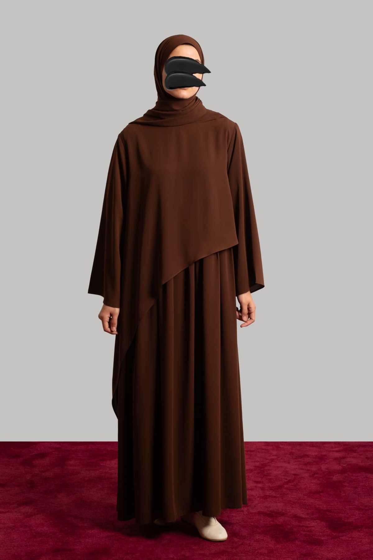 Hira Gilet Double Set - Bitter Coffee