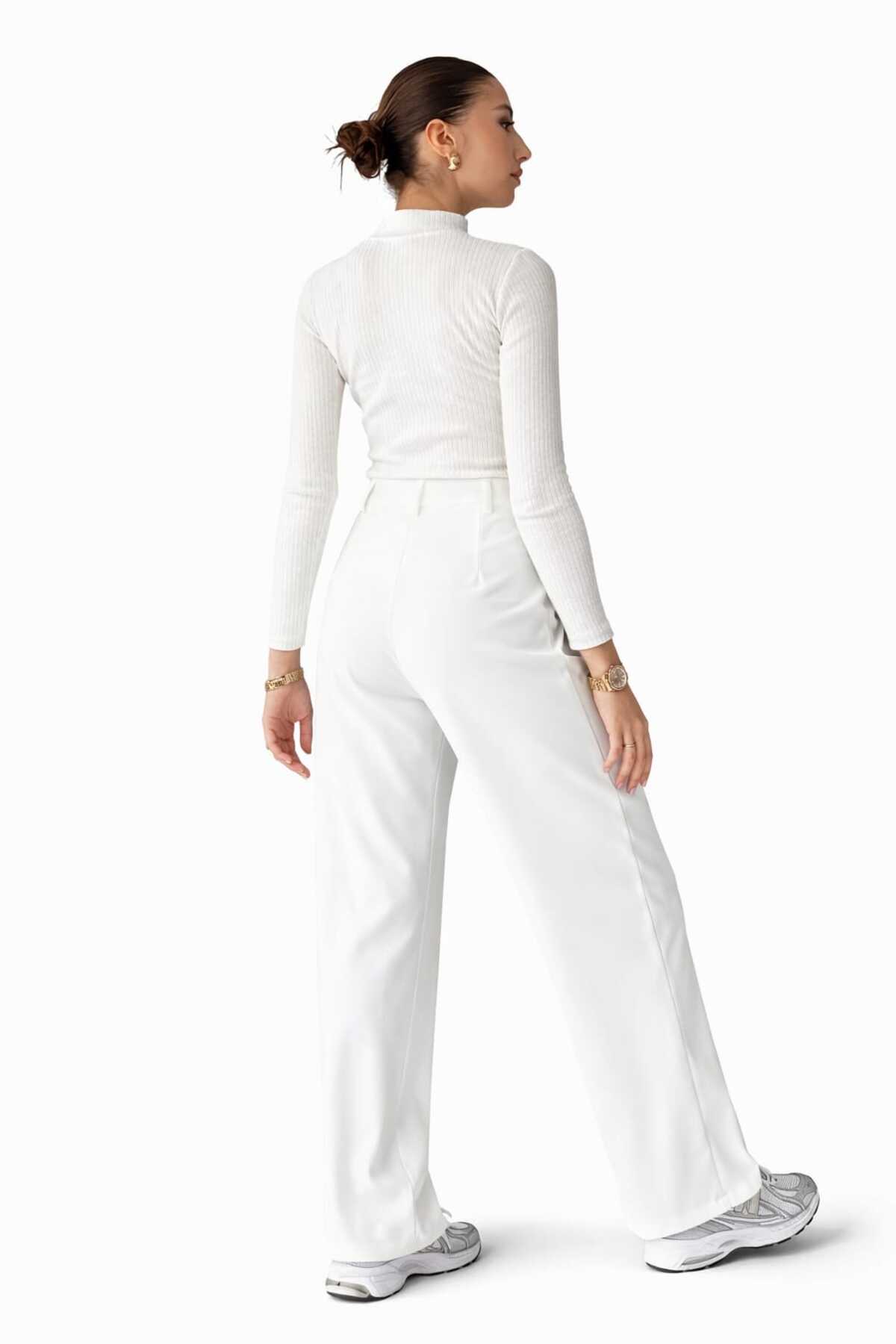 HALEY  FASHION Bu yüksek belli pantolonlar başarılı kadınlar için tasarlanmıştır. - Görsel 5