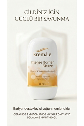 krem.Le Intense Barrier Cream – Bariyer Destekleyici Yoğun Nemlendirici Krem ...