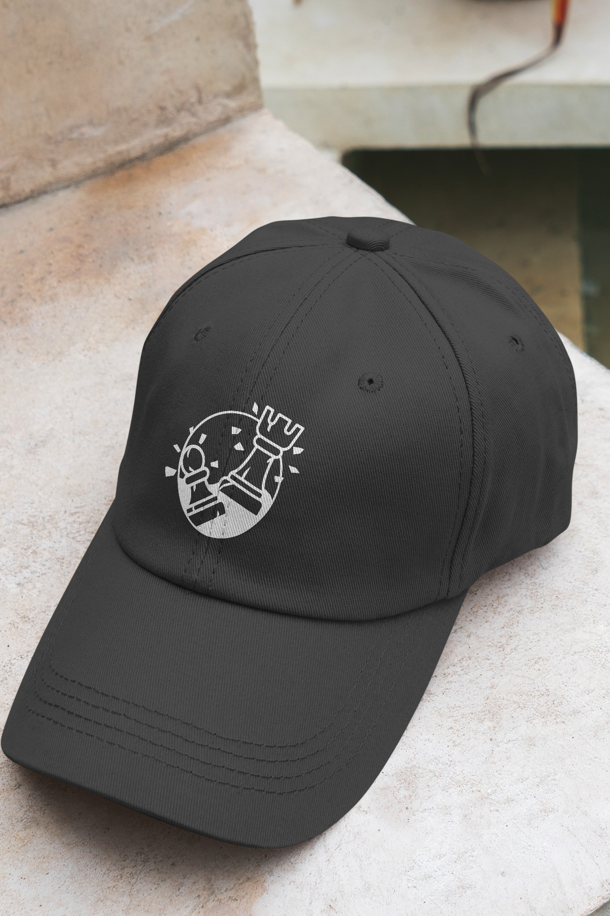 Satranç Figürlü Şapka | Unisex Kale-Piyon Tasarım Spor Cap resmi