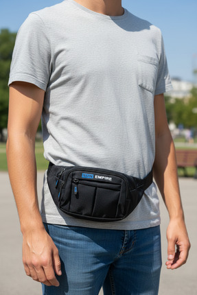 Sun Empire Su Geçirmez Unisex Çapraz Askılı Kulaklık Çıkışlı Omuz Ve Bel Çantası