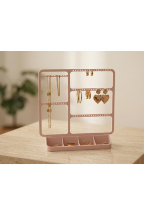 ThreeDora Takı Standı ve Mücevher Düzenleyici – Modern Tasarım Küpe, Kolye ve...