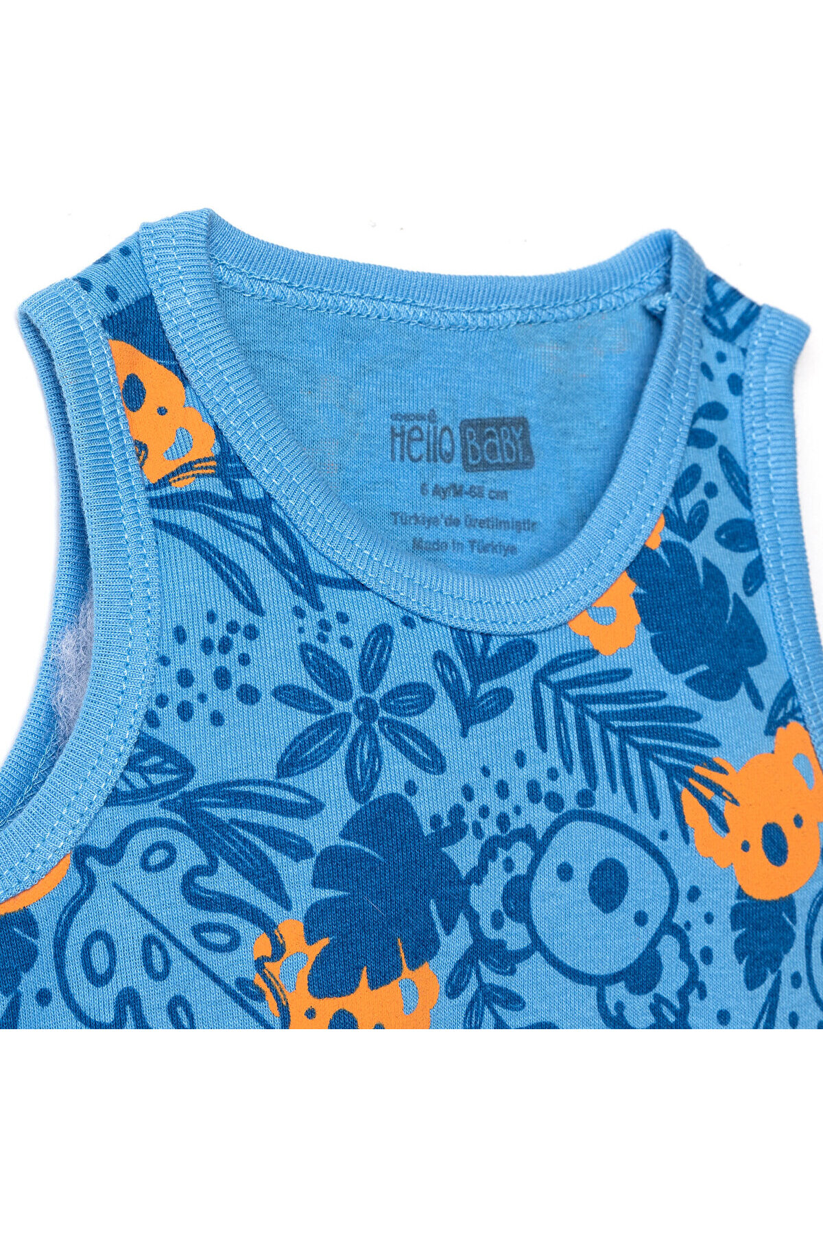 ebebek Hello Baby HelloBaby Erkek Bebek Body Bisiklet Yaka Atlet fotoğrafı 3 (önizleme)