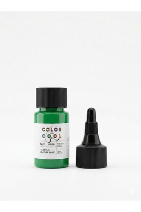 Color And Cool Yeşil Akrilik Deri Boyası (30 ml). Tüm Deri Yüzeyleri Üzerinde...
