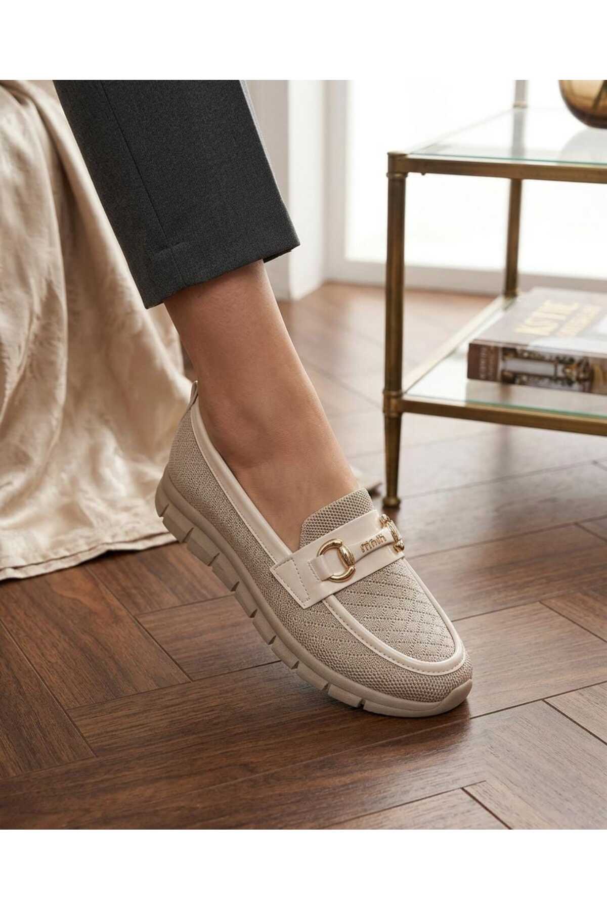 expres moda Comfortable Women's Shoes with Wick Detail