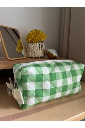 Atölye Mimi El Yapımı Kapitone Makyaj ve Seyehat Çantası