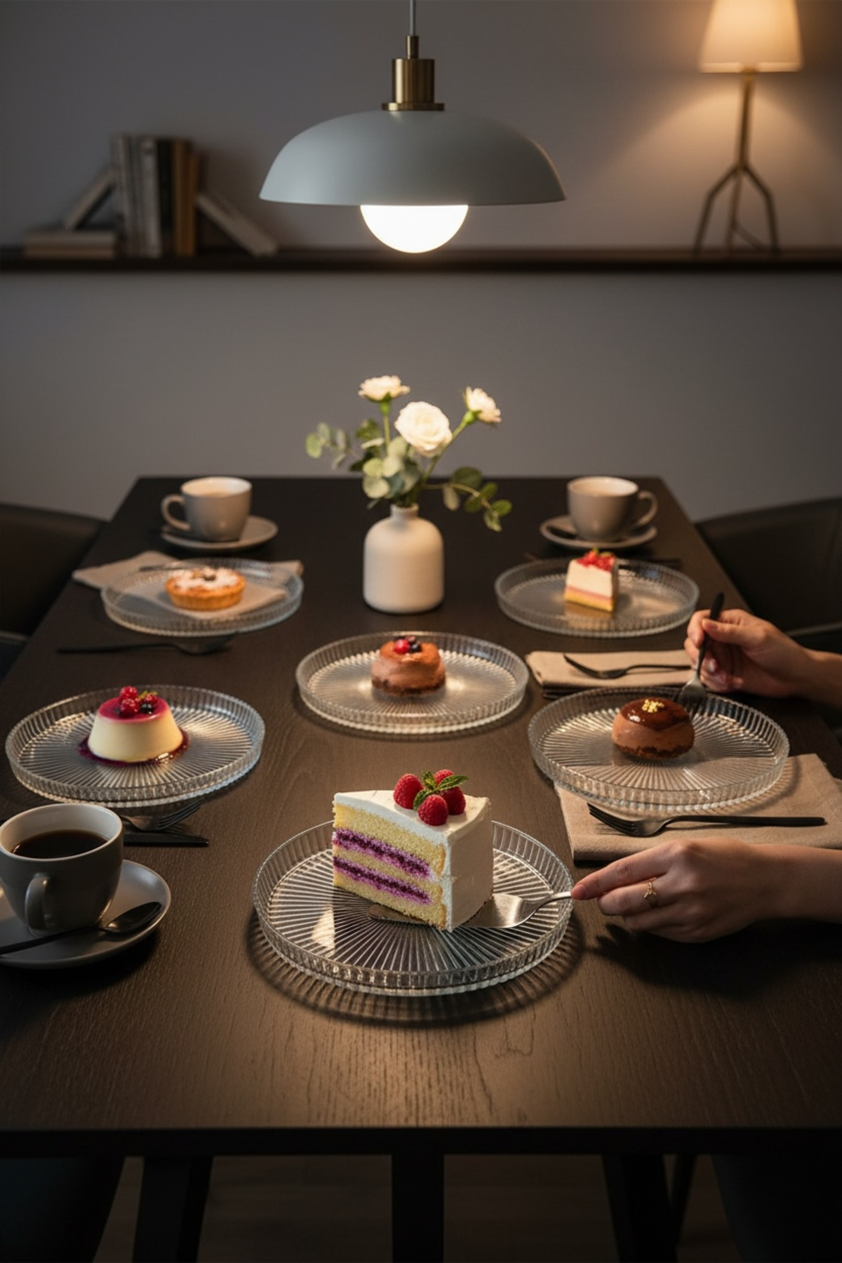 Papatya 6’lı Pasta Tabağı Seti 16 cm